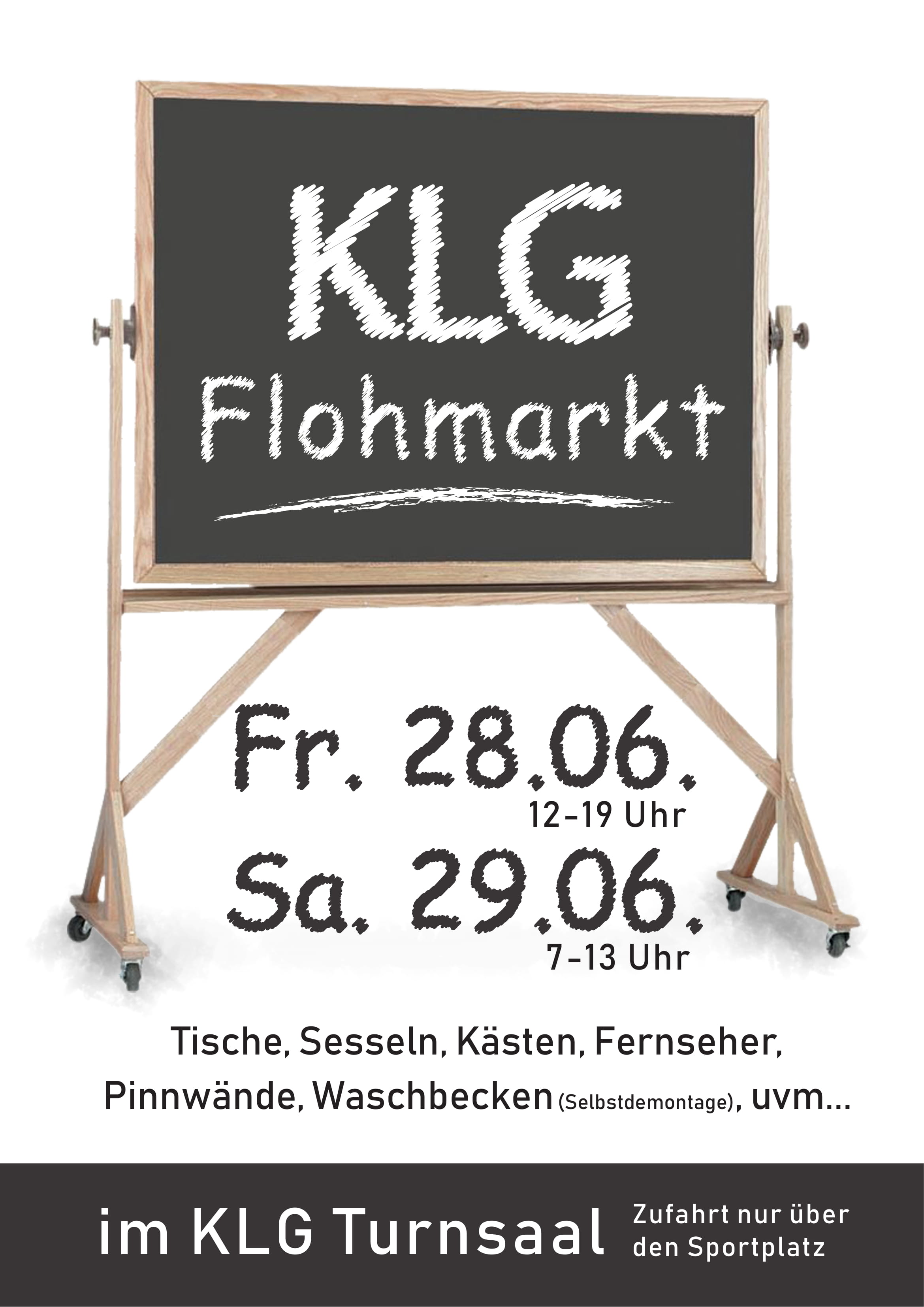 Plakat FlohmarktKLG 2