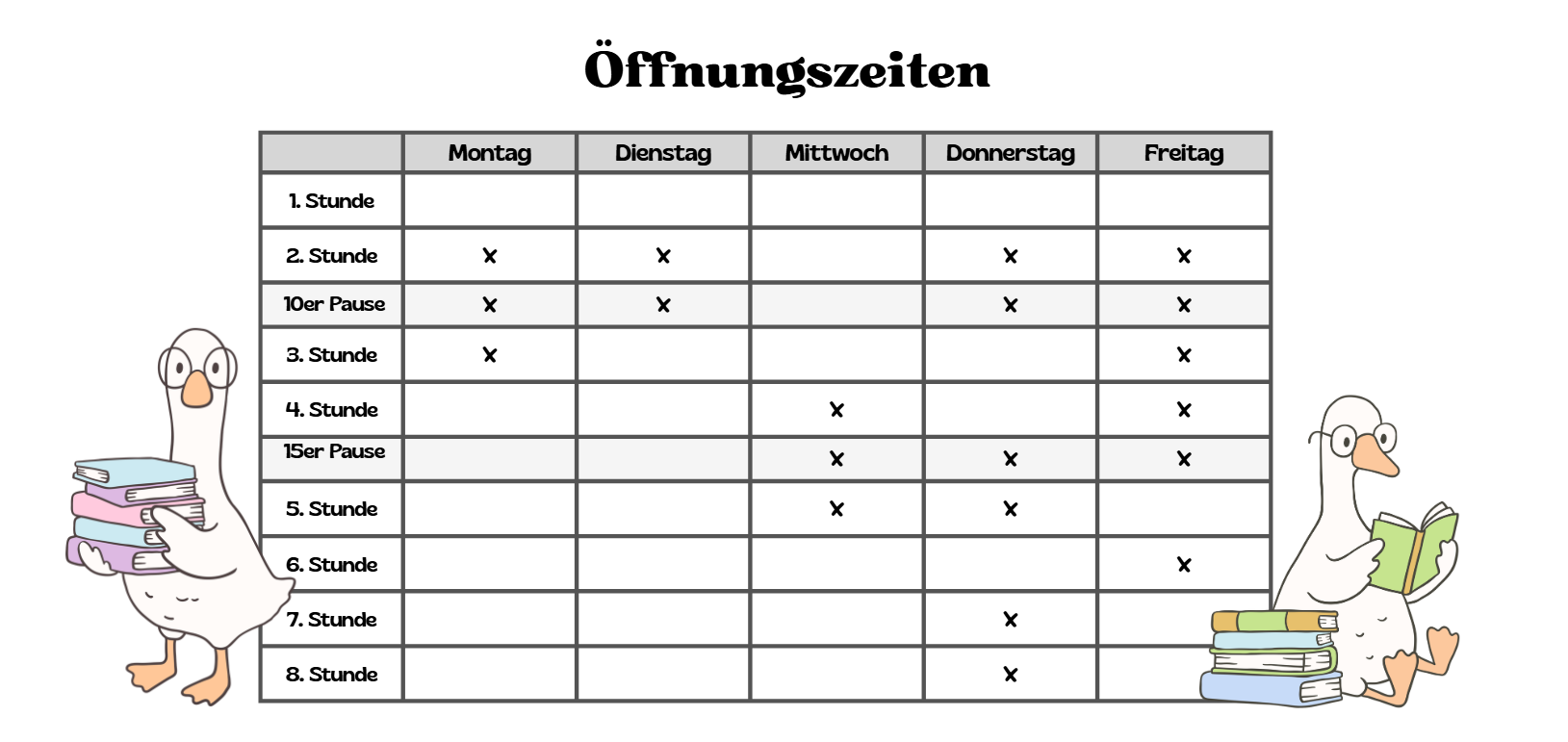 Öffnungszeiten SJ 2026_27